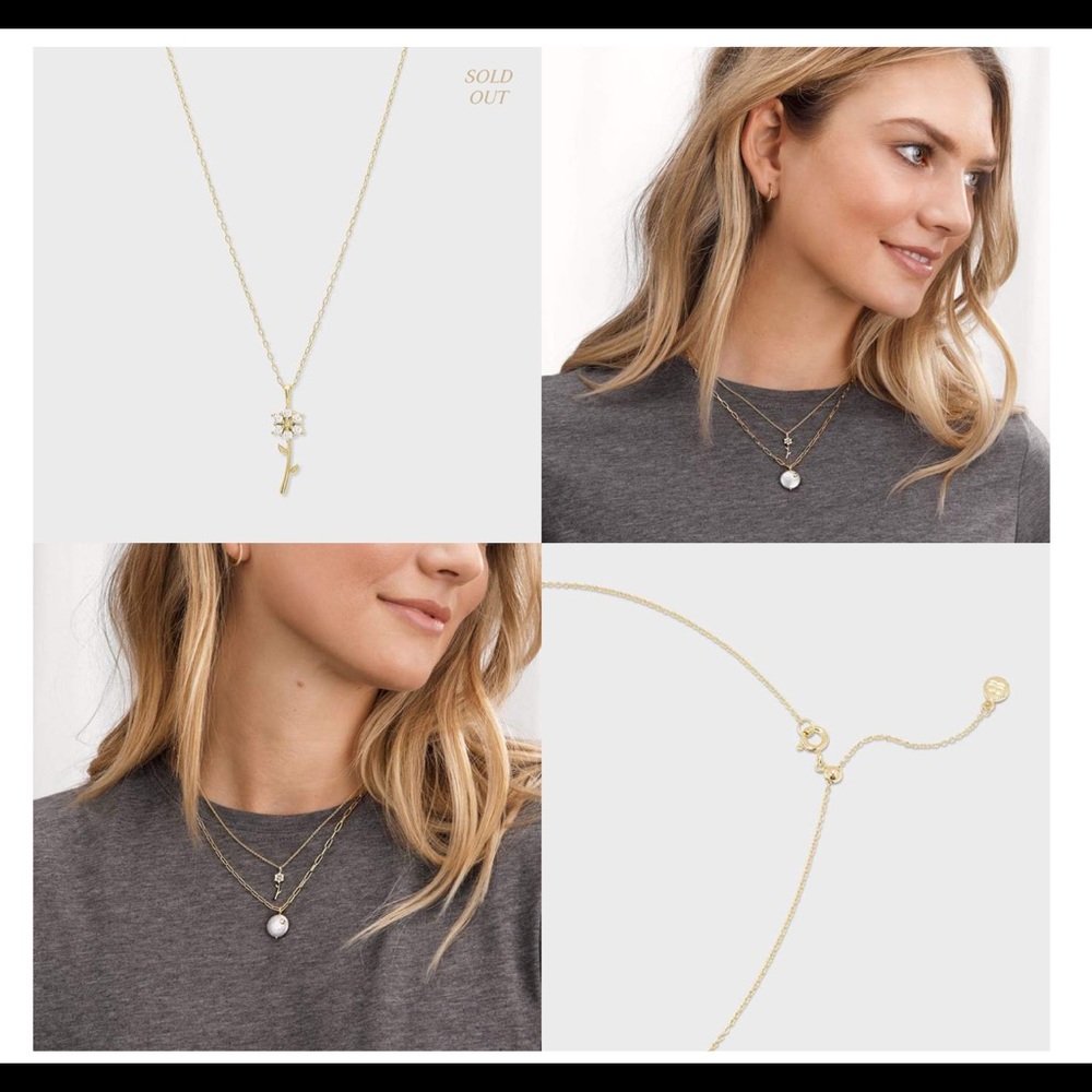 Gorjana Daisy Charm necklace